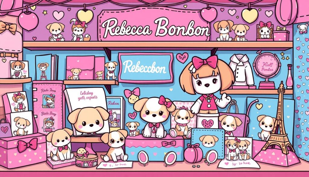 produtos licenciados de Rebecca Bonbon