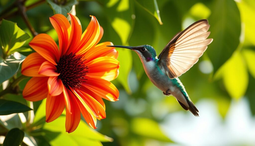 polinização pelo beija-flor