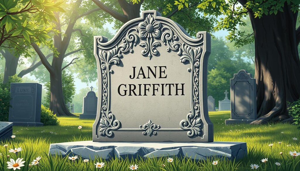 lápide de Jane Griffith