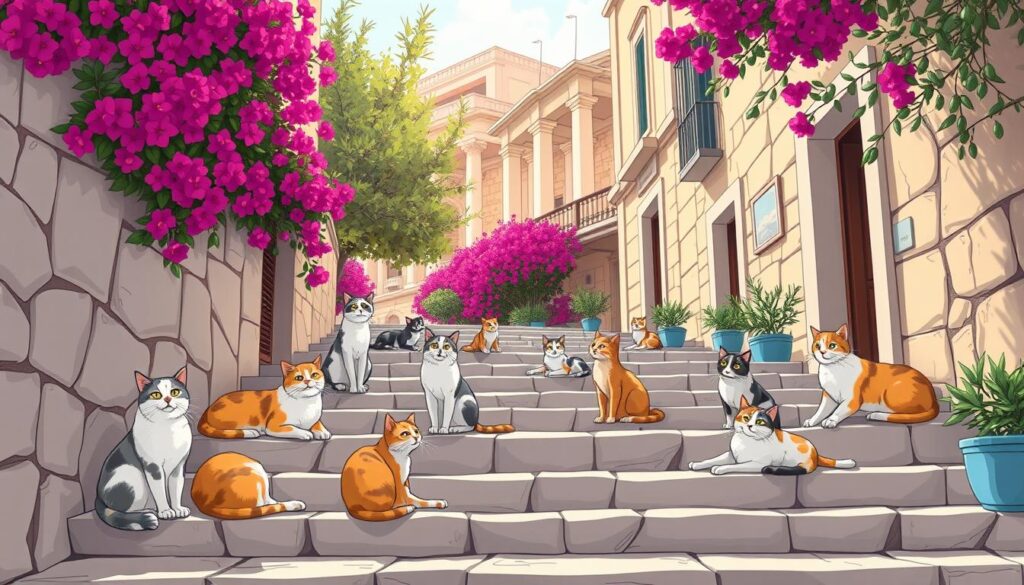 gatos de Atenas