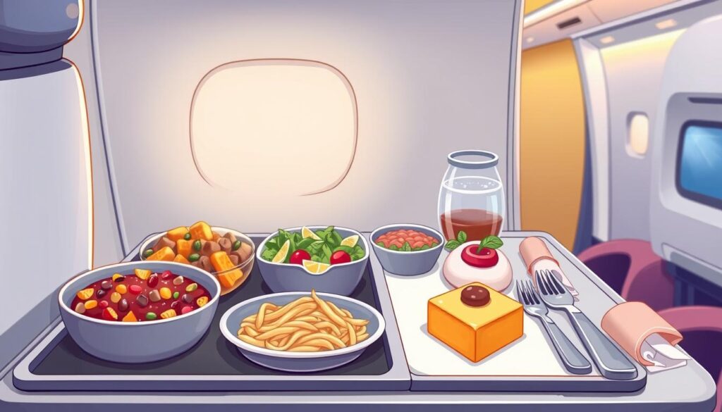 comida de avião