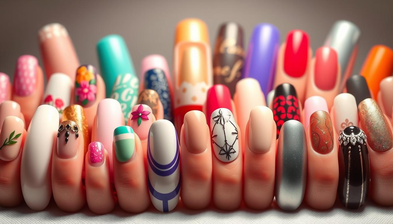 ideias de unhas tips