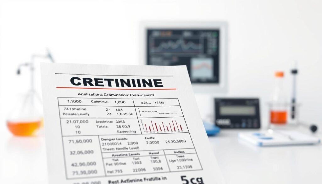 análise de exames de creatinina