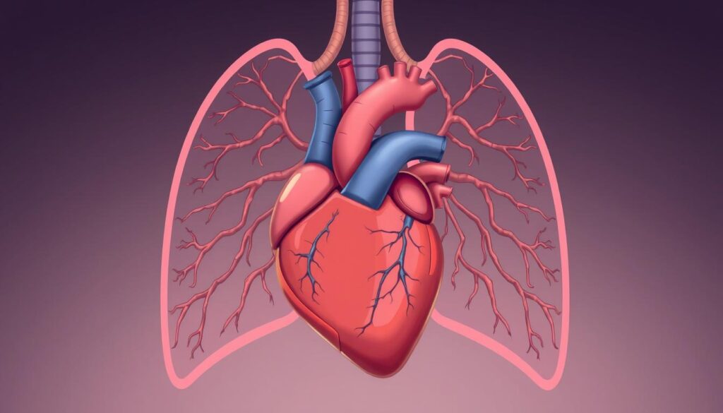 condições cardíacas e pulmonares