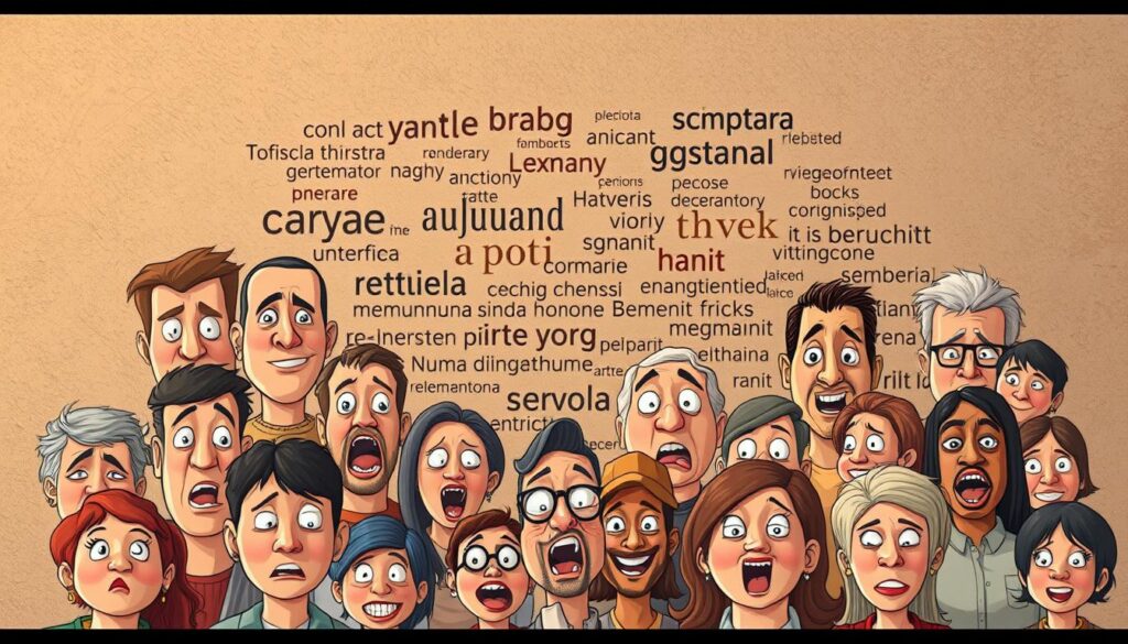 expressões similares e comparações linguísticas