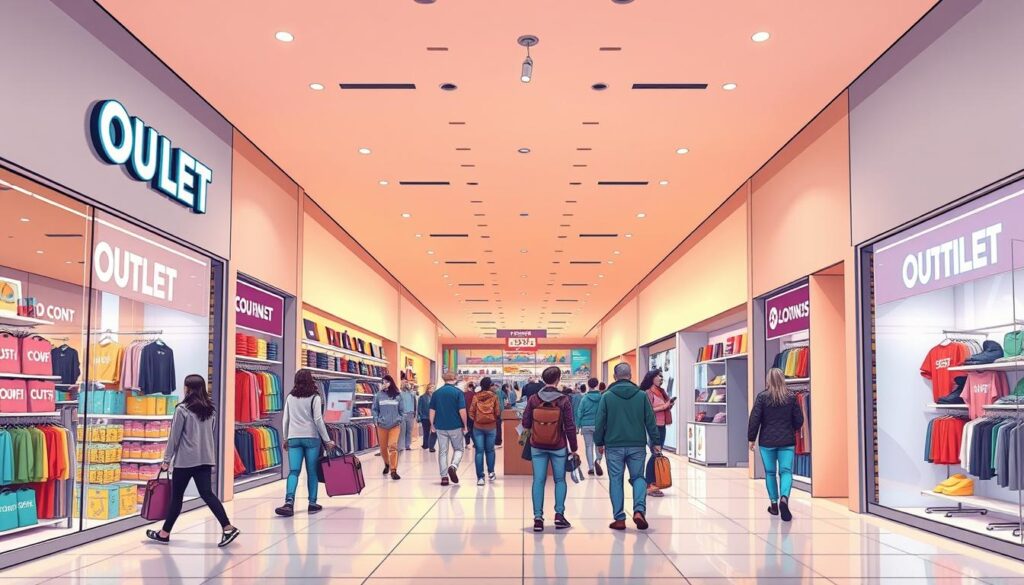 loja outlet com descontos atrativos