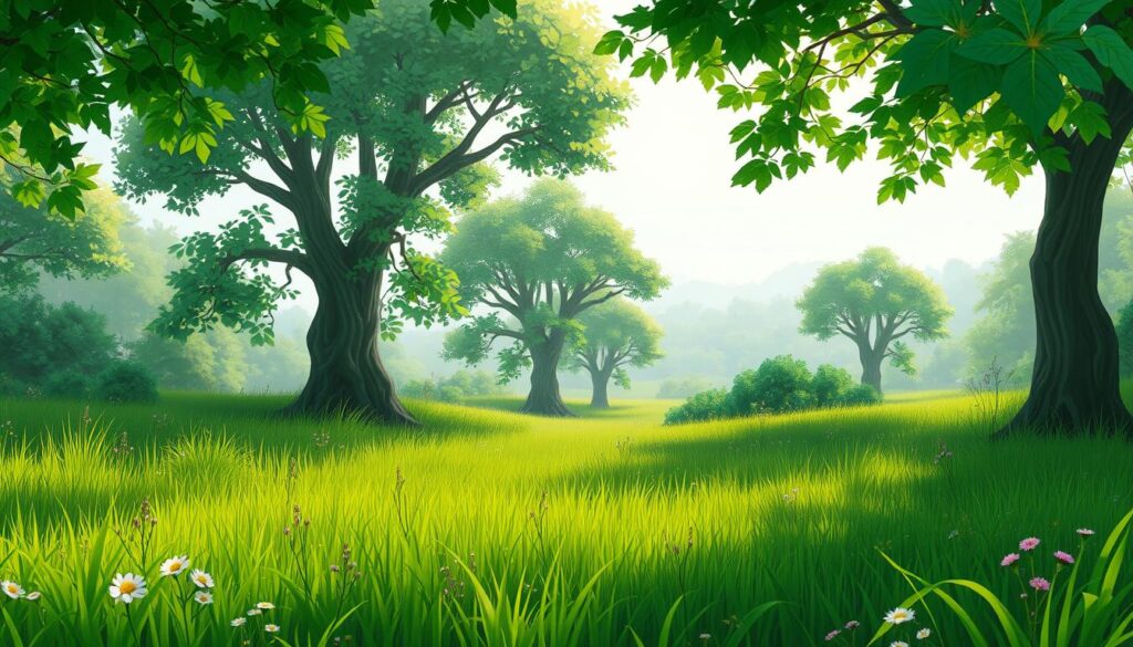 natureza e frescor do verde