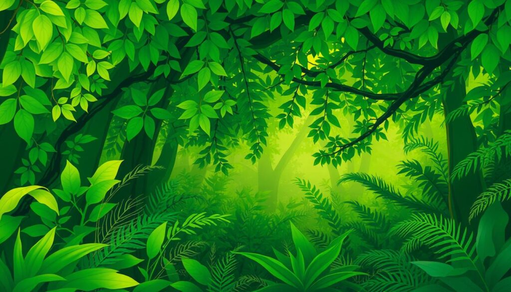 tonalidades do verde